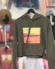 Warhol Lake Primary | Modus Made Cropped Hoodie