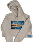 Western Lake Fall Sunset | Modus Made Cropped Hoodie