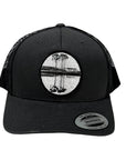 Western Lake Black/White Circle patch – YP Classic Snapback – Black – Captured Clothing 30A
