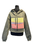 Warhol Lake Primary - Cropped Hoodie