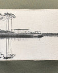 Western Lake White on White - Cropped Hoodie