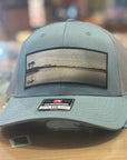 smoke blue hat with western lake patch