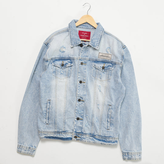 Stand Out in Style: The Custom Upcycled Denim Jacket from 30 Amen Store