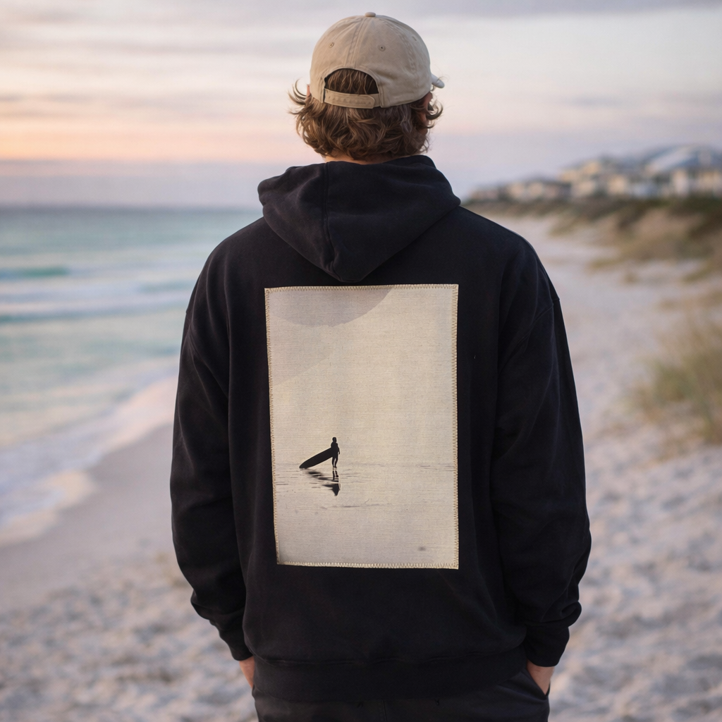 The Debate Modus Made Hoodie on 30A Beach