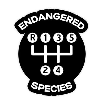 Endangered Species Sticker