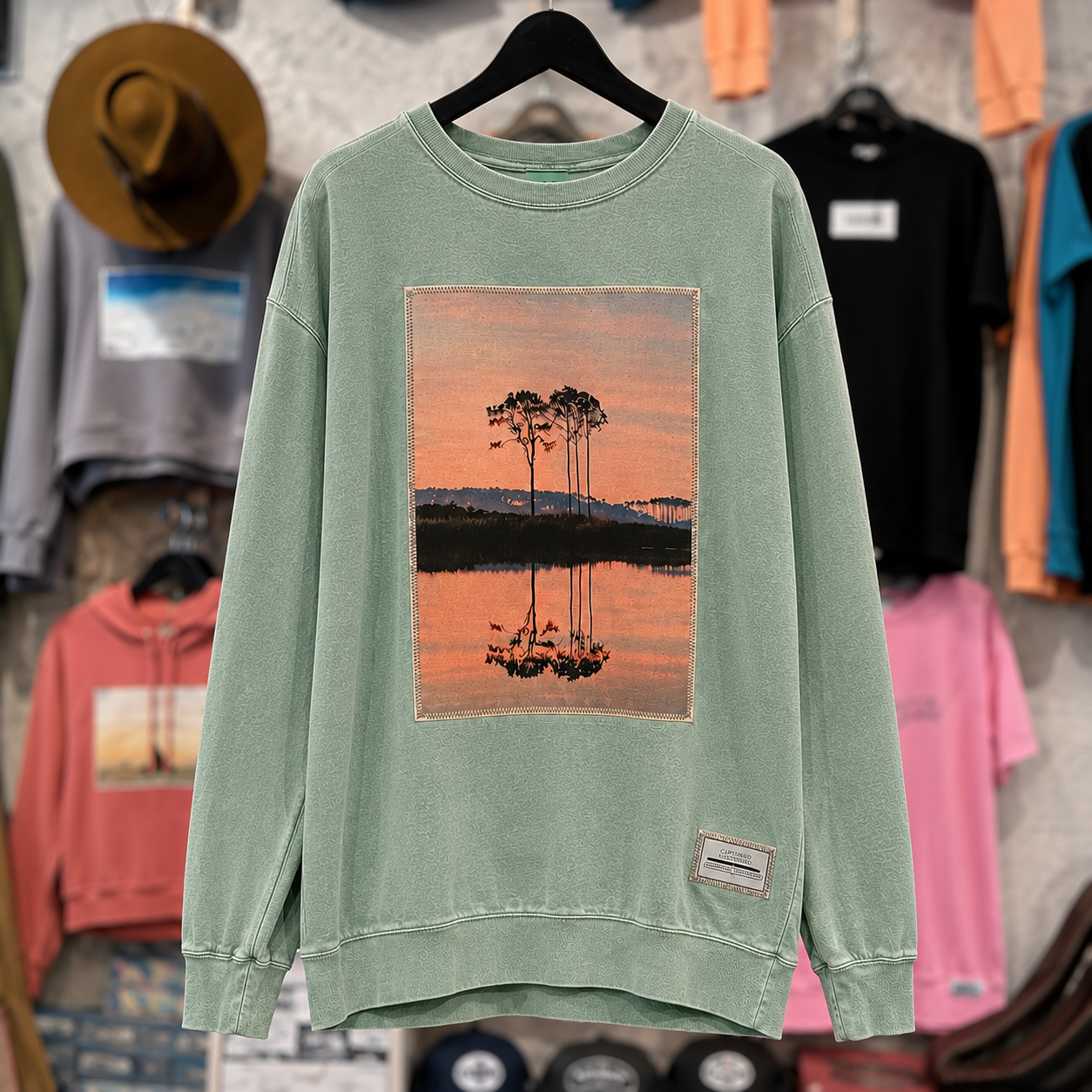 Western Lake Sunrise - Modus Made Sweatshirt