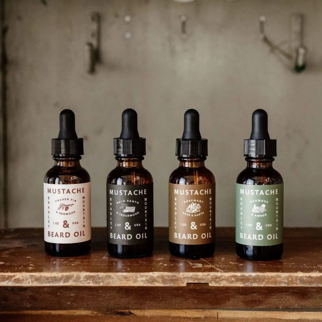 4 variations of beard oil