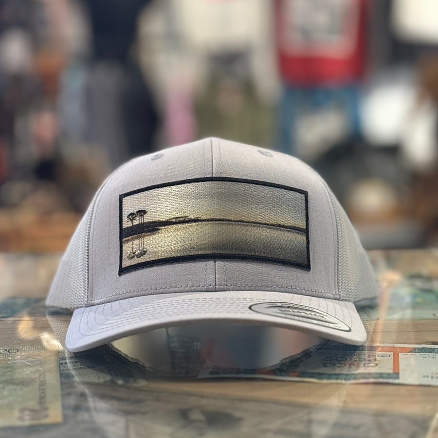 Western Lake Landscape Patch Hat
