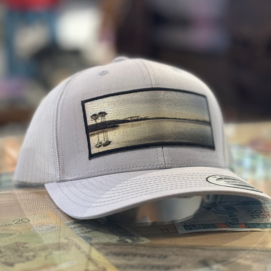 Western Lake Landscape Patch Hat