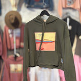 Warhol Lake Primary | Modus Made Cropped Hoodie