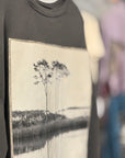 Western Lake White On White - Modus Made Sweatshirt