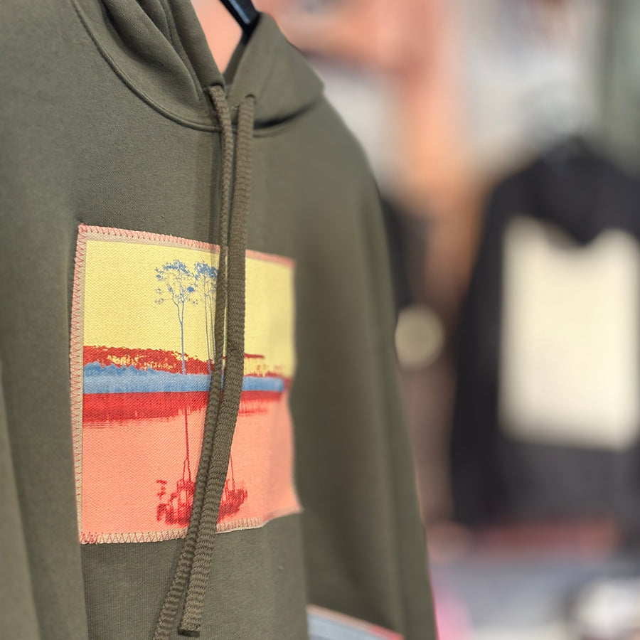Warhol Lake Primary | Modus Made Cropped Hoodie