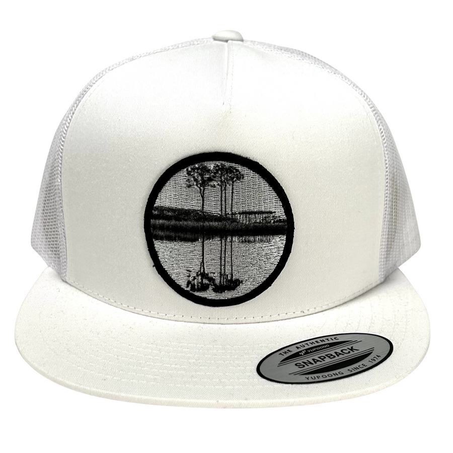 Black & White Trees Patch Hat