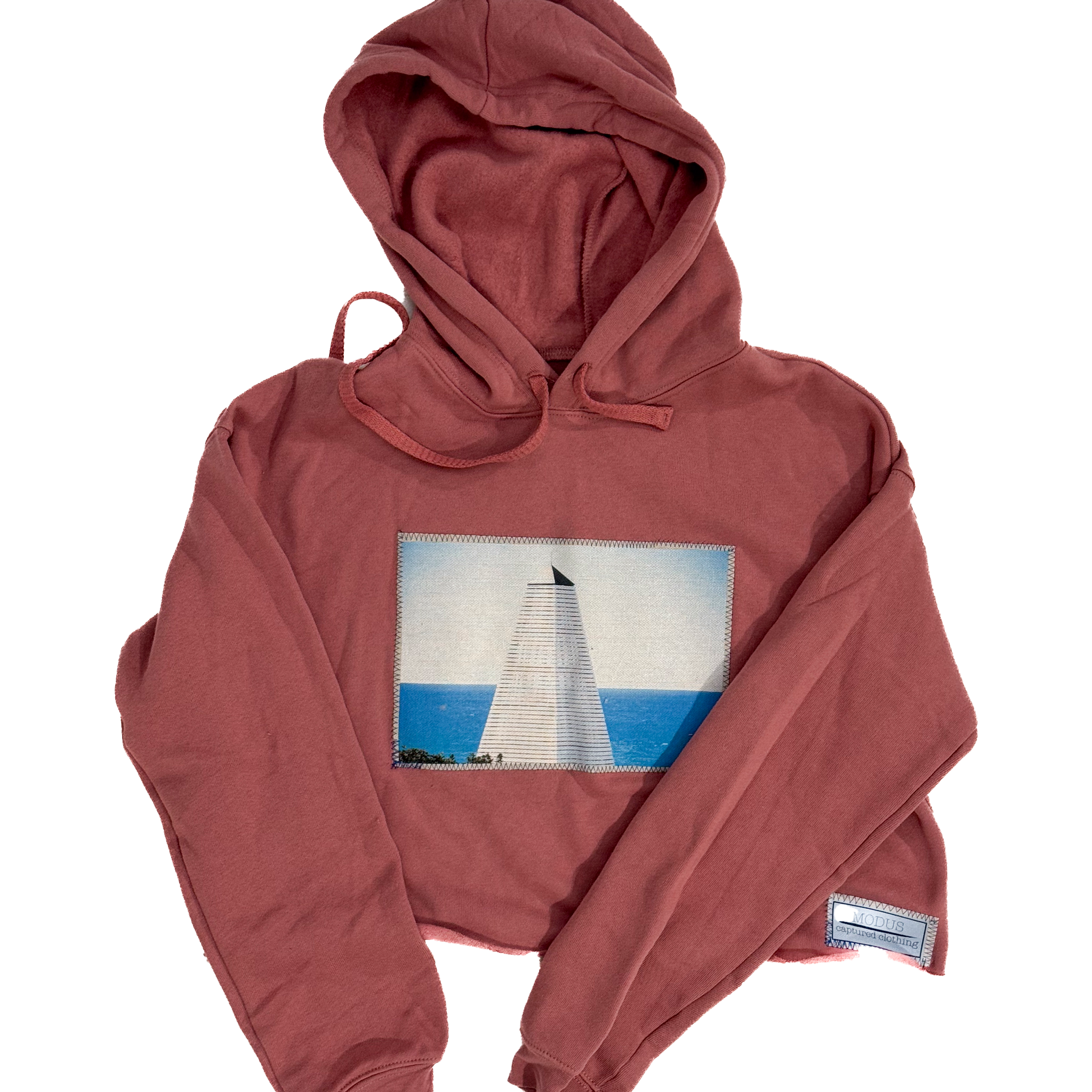 Seaside Obelisk | Modus Made Cropped Hoodie