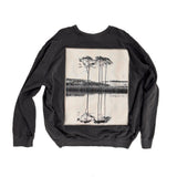 Western Lake White On White - Modus Made Sweatshirt