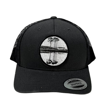 Western Lake Black/White Circle patch – YP Classic Snapback – Black – Captured Clothing 30A
