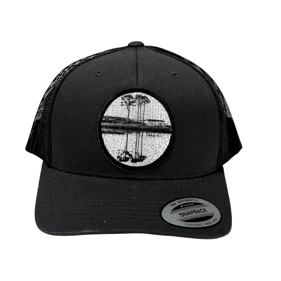 Western Lake Black/White Circle patch – YP Classic Snapback – Black – Captured Clothing 30A