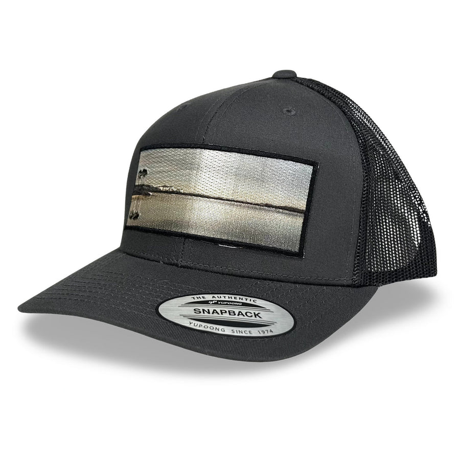 Western Lake Landscape patch – Richardson Original Trucker – Black – Captured Clothing 30A