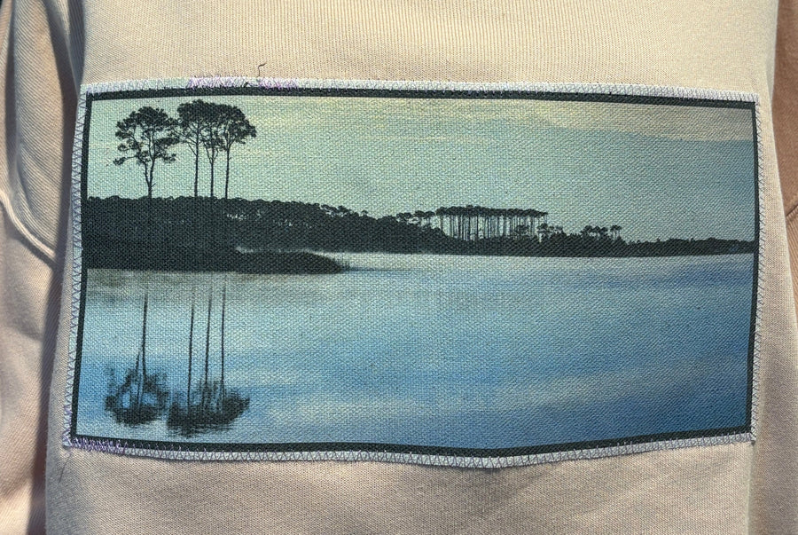 Western Lake Blue - Cropped Hoodie