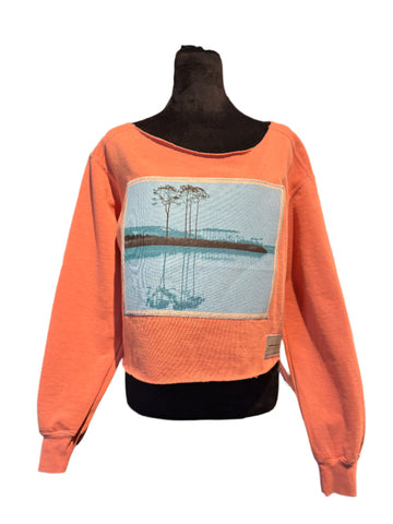 Warhol Blue - Cropped Sweatshirt