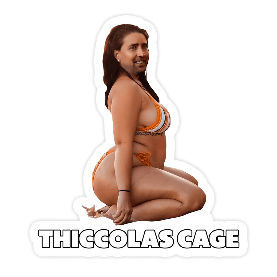 Thiccolas Cage Sticker