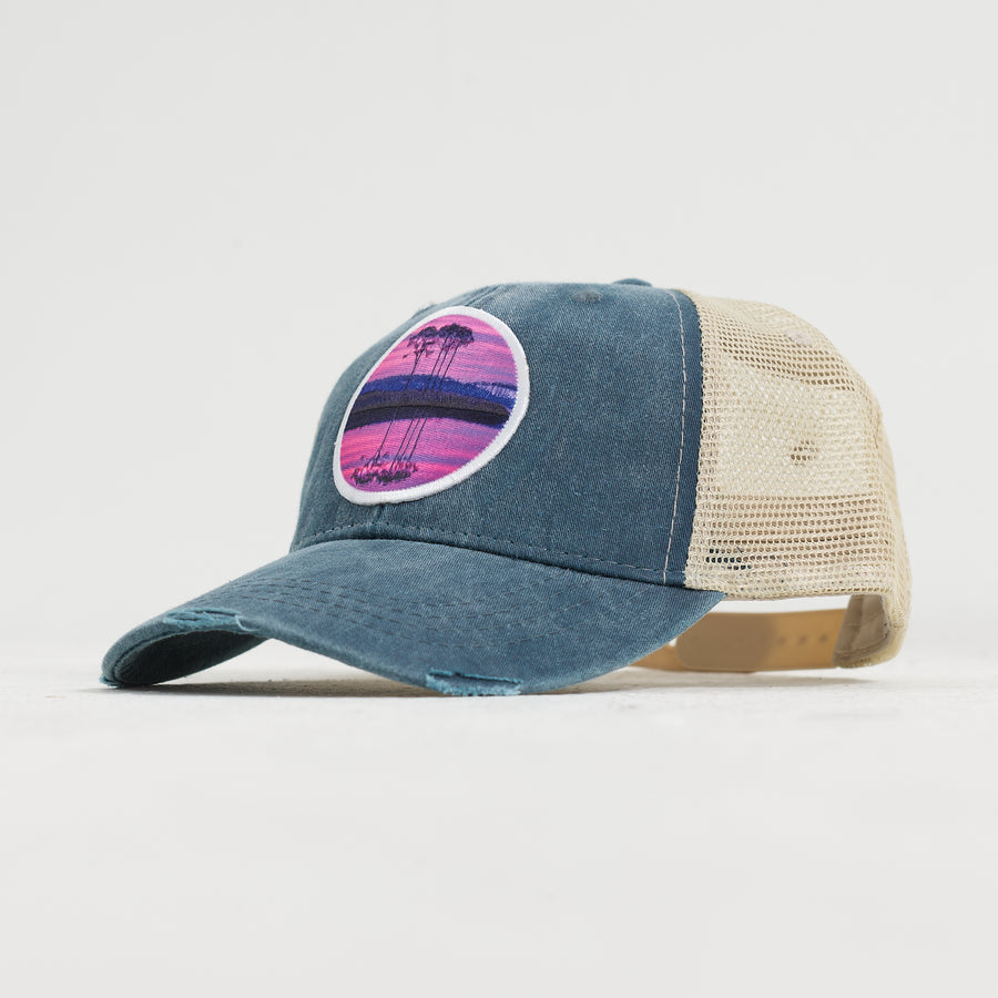 Western Lake Pink Circle Patch Hat