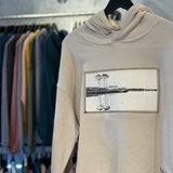 Western Lake White on White | Modus Made Cropped Hoodie