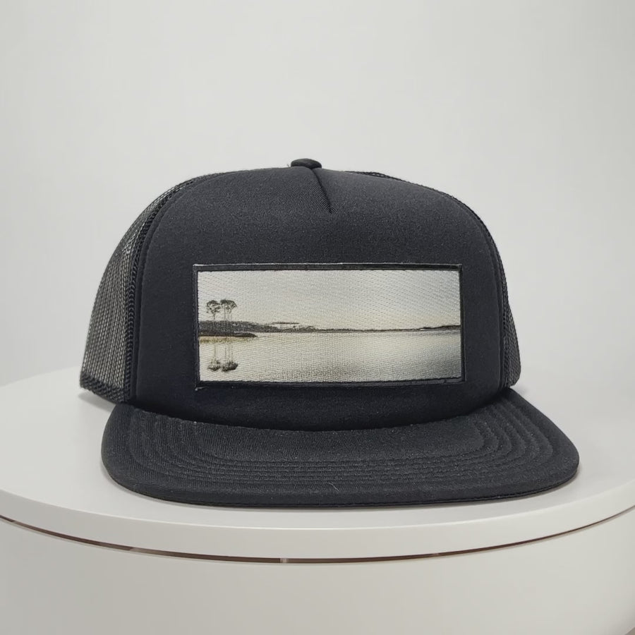 Western Lake Sunrise Patch Hat