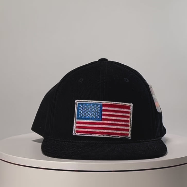 American Flag Patch Hat